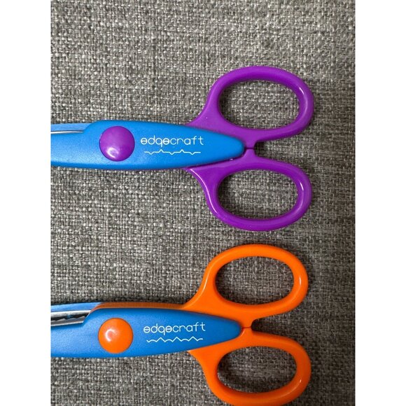 Edgecraft Multi Pattern Craft Scissors Set Of 8 Scrapbook Classroom DIY Projects - Picture 7 of 12